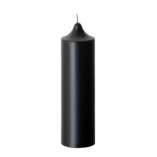 Свеча - колонна черная 4х14см