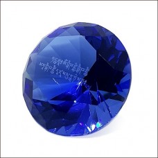 Синий кристалл с мантрой Будды медицины 5 см