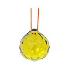 Кристалл фен-шуй подвесной желтый 4х5 см. (хрусталь)