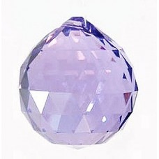 Кристалл фен-шуй подвесной фиолетовый 4х5 см. (хрусталь)
