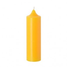 Свеча - колонна желтая 4х14см