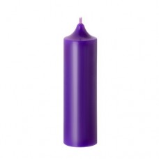 Свеча - колонна фиолетовая 4х14см