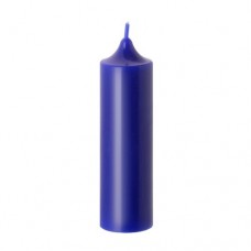 Свеча - колонна синяя 4х14 см