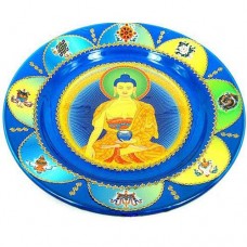 Тарелка - панно фен-шуй "Будда медицины и 8 благоприятных символов" 20см