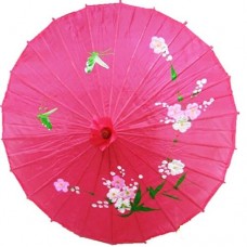 Китайский розовый  зонтик, зонтик Гейши 80 см