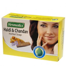 Мыло Hermedics Haldi Chandan  на травах и маслах 100гр