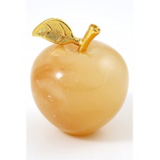 Яблоко из желтого оникса 5 см