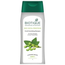 Биотик шампунь Соевый Протеин, питающий для сухих, поврежденных и окрашенных волос, 180 мл. Bio Soya Protein Fresh Nourishing Shampoo, Biotique.