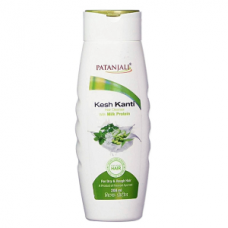 Патанджали Kesh Kanti Milk Protein Шампунь для поврежденных и окрашенных волос, 200 мл