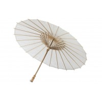 Зонтик для Гейши Белый сакура 80  см.
